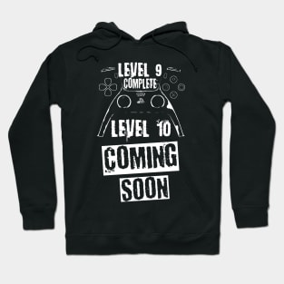 Level 9 Complete, white theme Hoodie